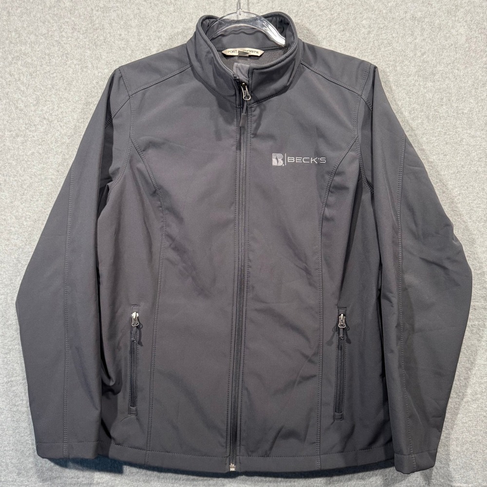 Port Authority‎ Soft Shell Jacket Full Zip Lightweight Beck's Logo Women's L